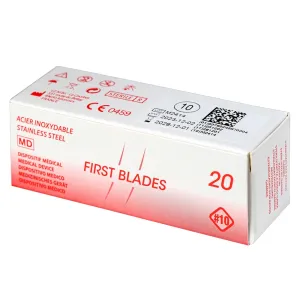 Λεπίδες κοίλης σμίλης FIRST BLADES No10 - 20 τμχ