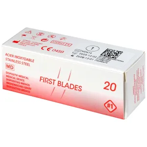 Λεπίδες κοίλης σμίλης FIRST BLADES No1 - 20 τμχ