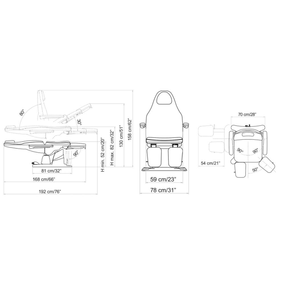 PODO DREAM Καρέκλα ποδολογίας - πεντικιούρ ασθενή