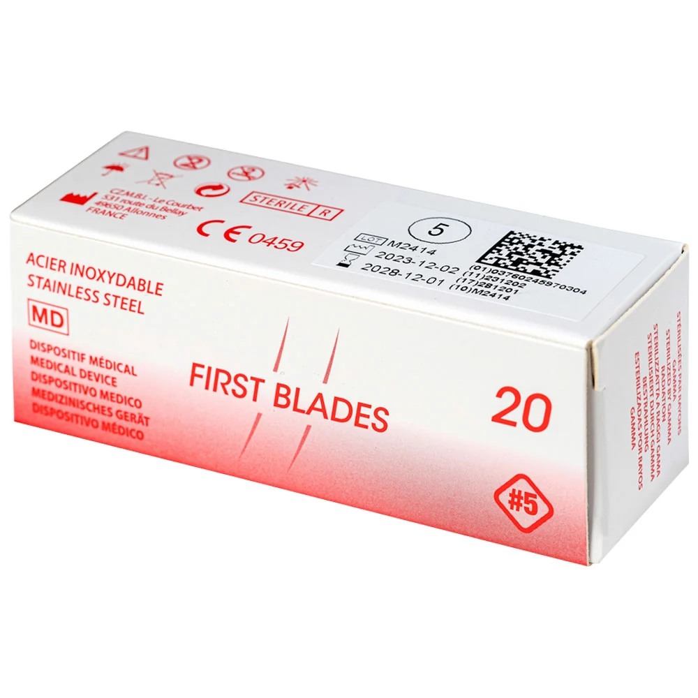 Λεπίδες κοίλης σμίλης FIRST BLADES No5 - 20 τμχ
