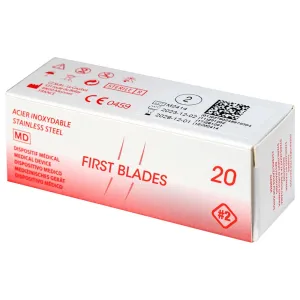 Λεπίδες κοίλης σμίλης FIRST BLADES No2 - 20 τμχ