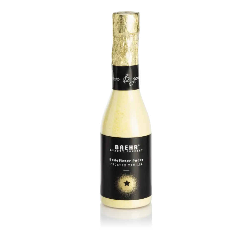 Αναβράζουσα Σκόνη Μπάνιου σε Μπουκάλι Piccolo – Frosted Vanilla, 90 g