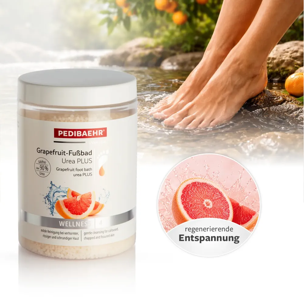 Φυτικά άλατα για ποδόλουτρο Urea PLUS, grapefruit, 500 g