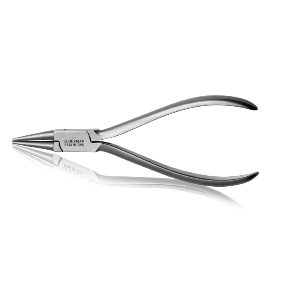 Πένσα κάμψης/στρογγυλής μύτης, από ανοξείδωτο χάλυβα, μύτη 2 mm, 12 cm