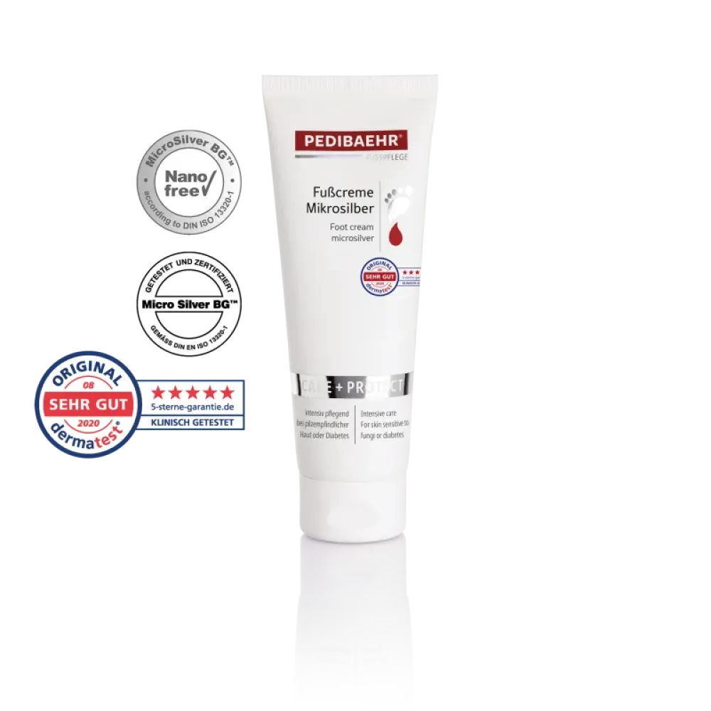 Κρέμα για ευαίσθητα σε μύκητες πόδια, με microsilver 125ml