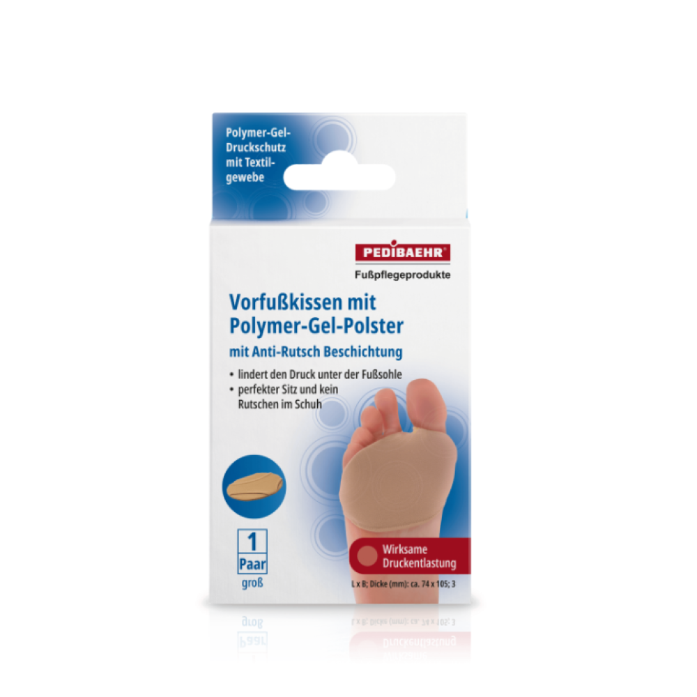 Πέλμα μεταταρσίου με επίθεμα τζελ, large, 1 ζεύγος