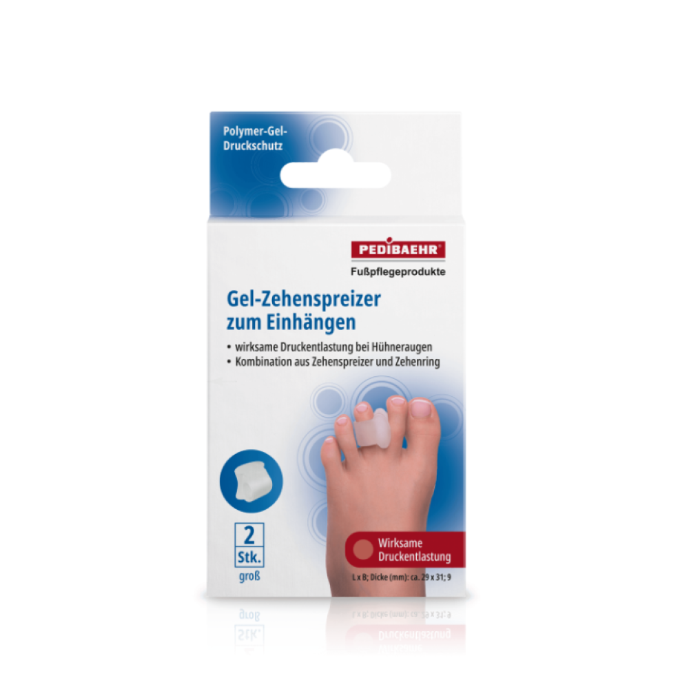 Σιλικόνη διαχωρισμού δακτύλων, large, 1 συσκευασία (2 τεμ.)