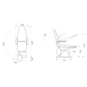 OMEGA PLUS 3M - καρέκλα ποδολογίας
