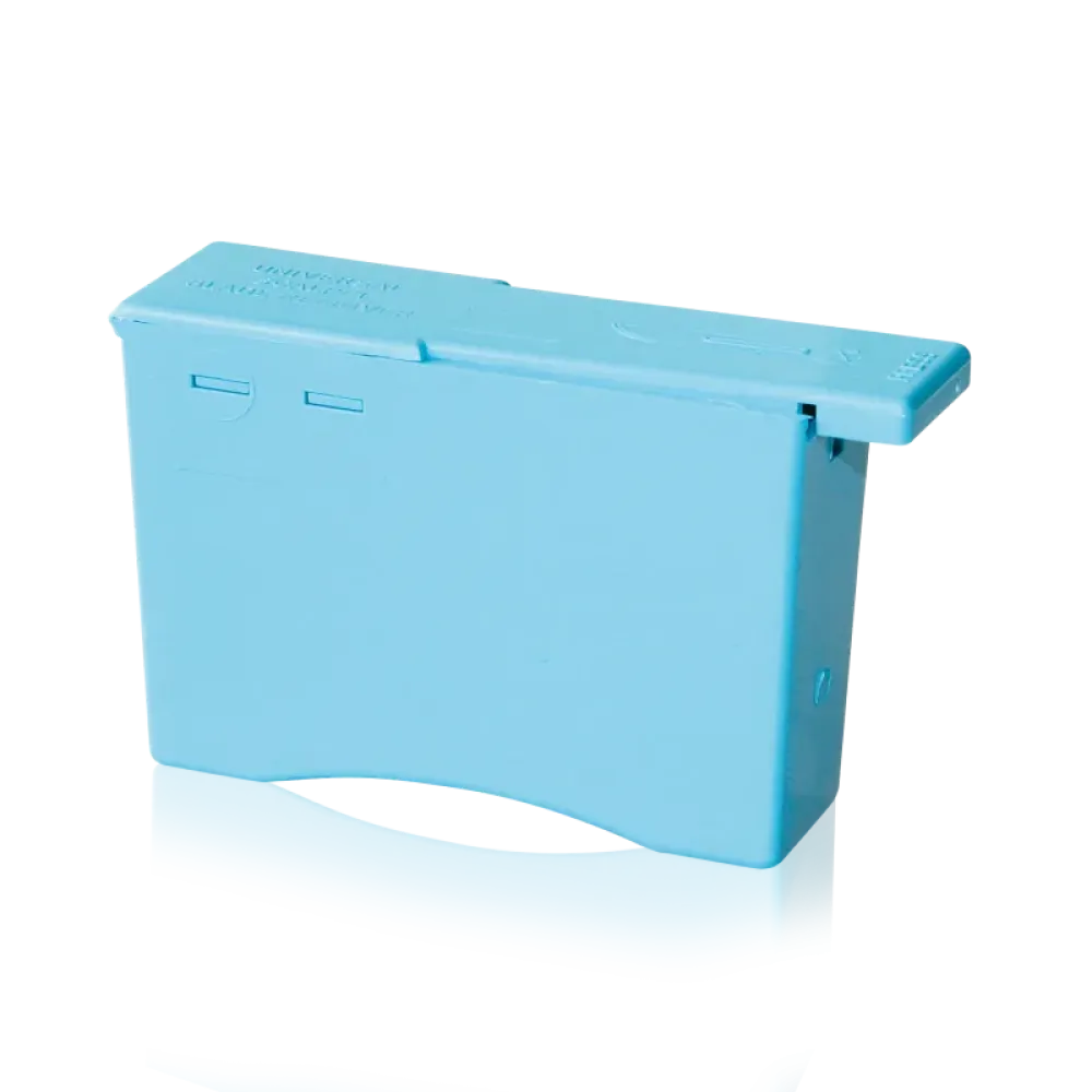 Δοχείο απόρριψης λεπίδων, μπλε