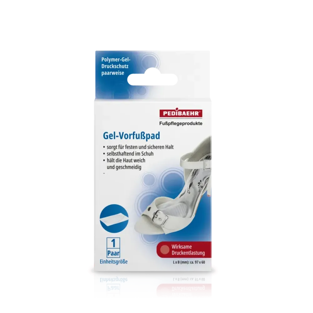 Επίθεμα gel μπροστινού μέρους πέλματος, 1 ζευγάρι