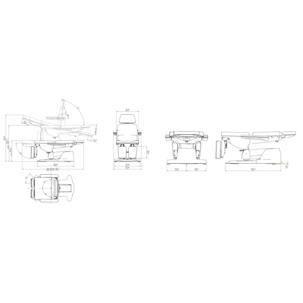 MAXIMA HIGH III καρέκλα ποδολογίας-πεντικιούρ ασθενή