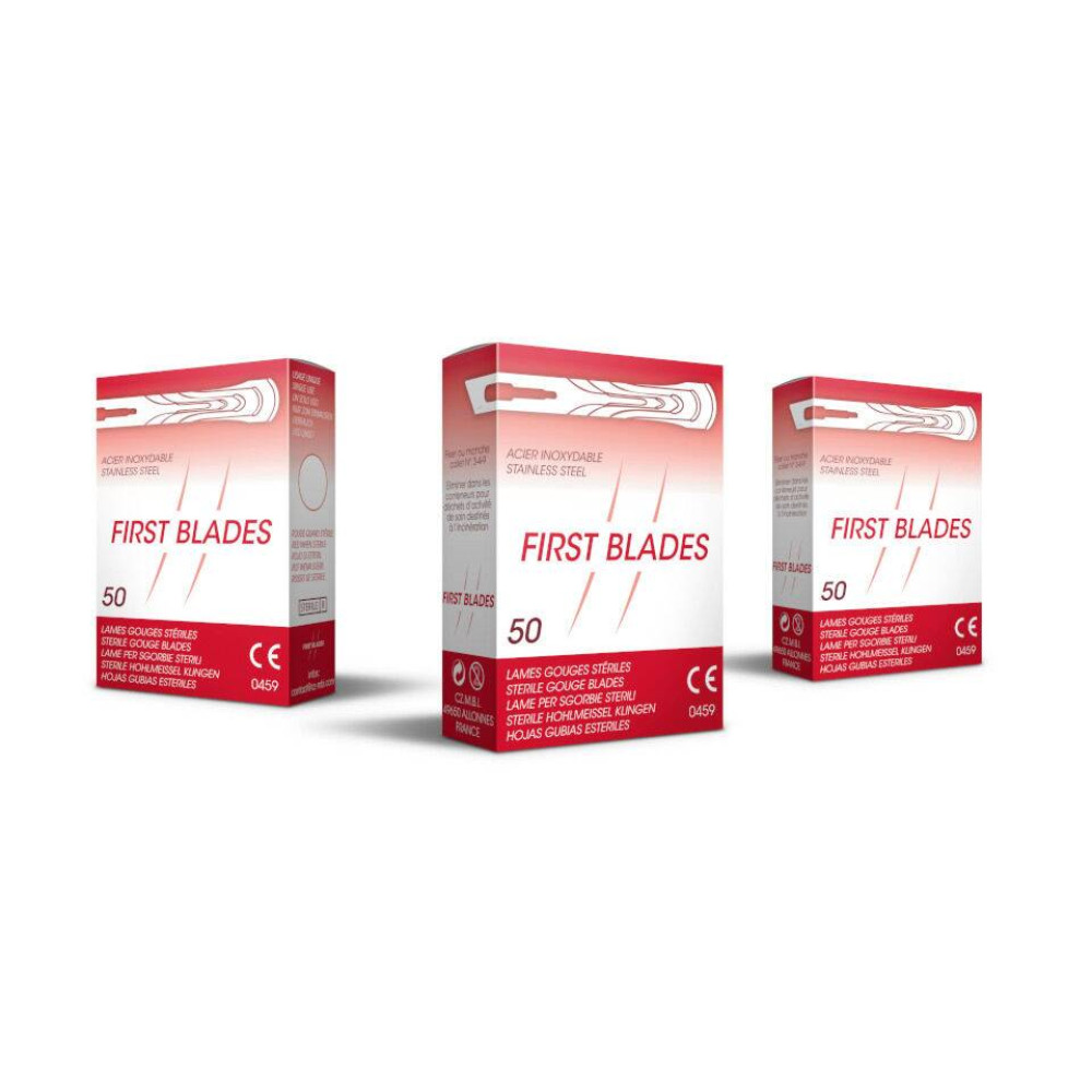 Λεπίδες κοίλης σμίλης FIRST BLADES No4 - 50 τμχ