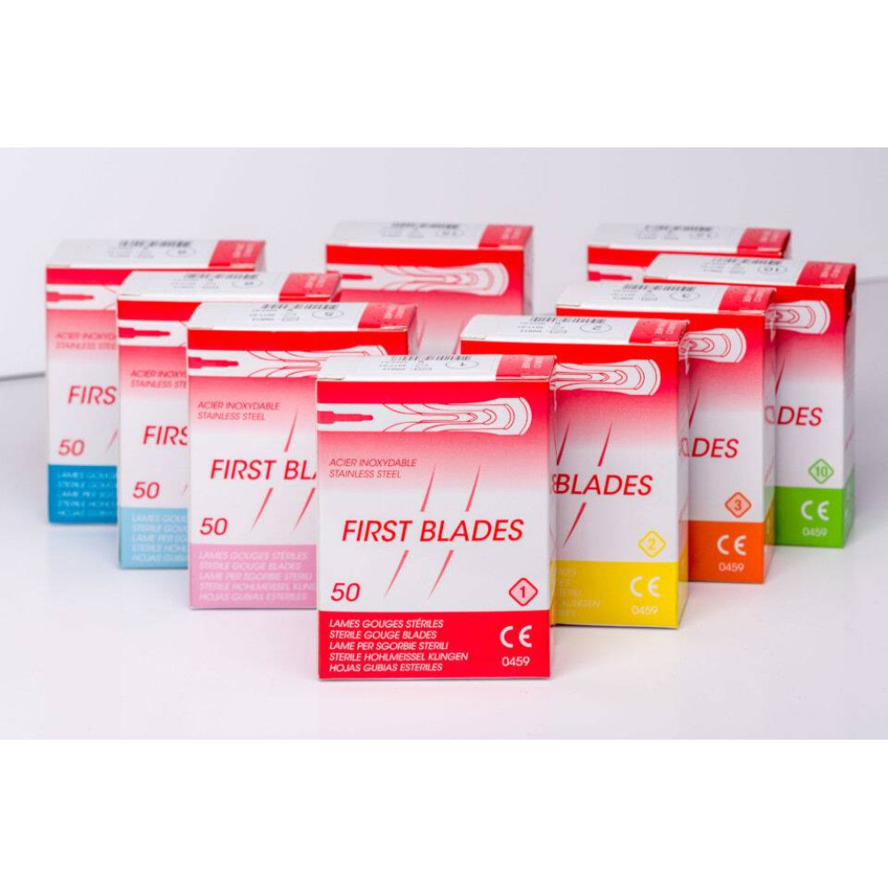 Λεπίδες κοίλης σμίλης FIRST BLADES No4 - 50 τμχ