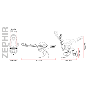 ZEPHIR καρέκλα ασθενή