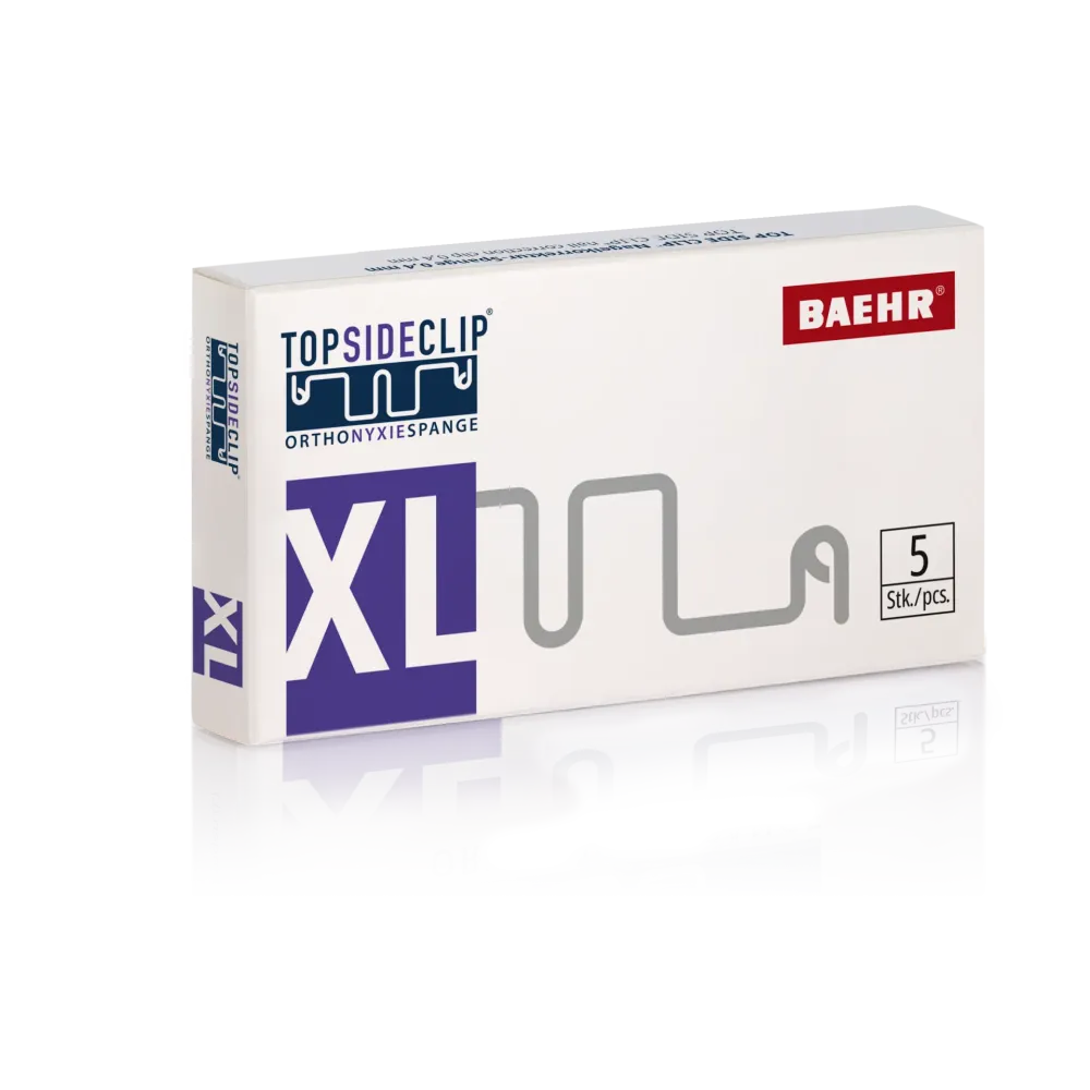 TOP SIDE CLIP μέθοδος διόρθωσης νυχιού TOP SIDE CLIP '' extra large '' 1 συσκευασία (5 τεμ.)